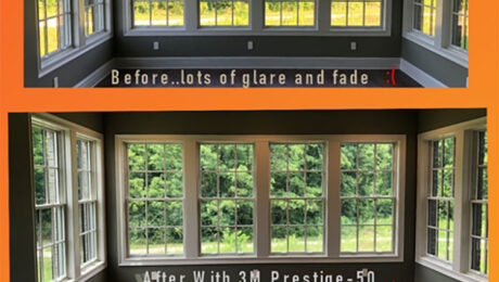 Orange solar concepts before and after window tint post